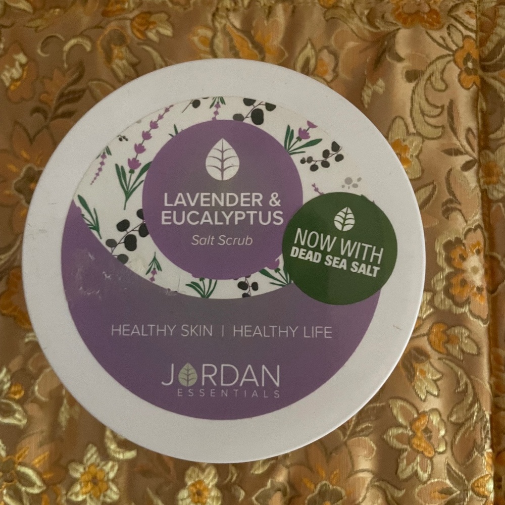 8oz Dead Sea Salt Scrub Lavender & Eucalyptus Spa Exfoliating-Jordon Essentials